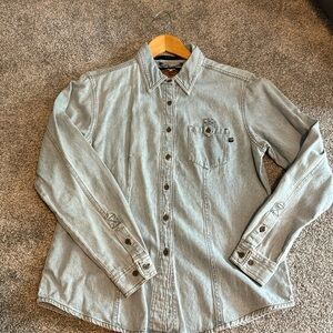 Harley Davidson denim top